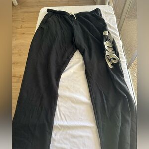 Victoria's Secret Black Sweatpants with Side Logo